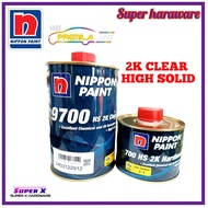 🔥Nippon 9700 2K Clear Coat High Solid #Nax Premila 2:1 With Hardener 0.5Litter