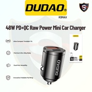 Car Charger DUDAO R3Max 48W USB C PD QC Fast Charging Dual Port Metal Mini for iPhone 15 Android