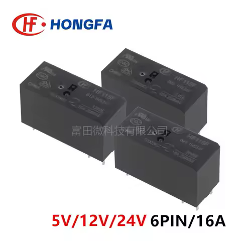 1Pcs HONGFA Relay JQX HF115F-005-1HS3AF HF115F-012-1HS3AF HF115F-024-1HS3AF 1HS3A 6Pin 16A 5V 12V 24
