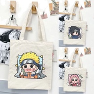 Totebag Tote Bag naruto anime Tote Bag cute anime sakura sasuke school Bag college Bag