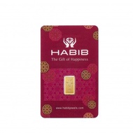 HABIB 1G 999.9 GOLD BAR - LONDON BULLION MARKET ASSOCIATION LBMA CERTIFIED GOLD BAR