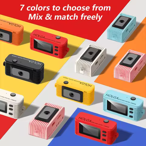 HOLGA DC-01 Keychain Digital Camera TFT LED Screen Retro Keychain Camera 1920x1080 30fps Very Small 