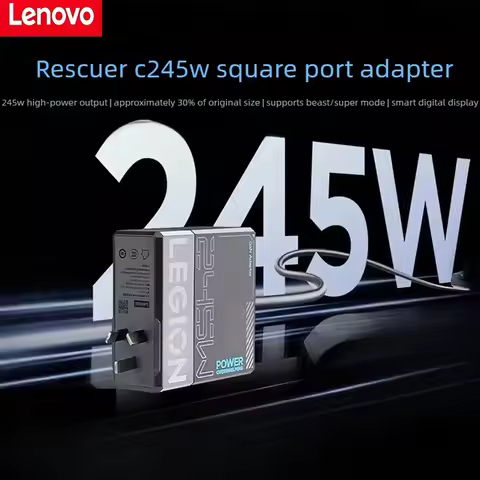 Lenovo Legion C245W Laptop Power Adapter TYPE-C Interface, High Power Output, Small Size, Easy To Ca