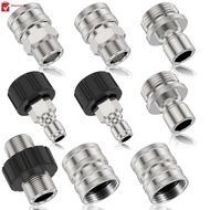 9Pcs Pressure Washer Adapter Set 5000 PSI Max 301 Stainless Steel Pressure Washer Connect Fitting SHOPSKC1231