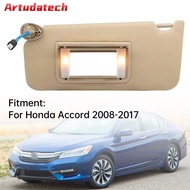 Artudatech Beige Left Driver Side Sun Visor 83280TA5A51ZA For Honda Accord 2008-2017