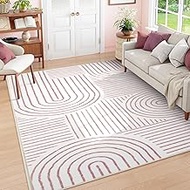 Lahome Abstract 8x10 Area Rugs, Soft Washable Rugs 8x10 Living Room Rugs for Bedroom Dining Room, Ul