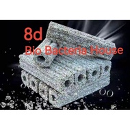 8d Bio House bacteria rod filter media for fish aquarium tank. approx size :16 x 4cm. Essential to achieve CLEAR water.