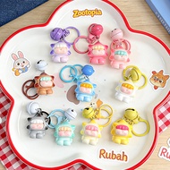 GANTUNGAN Cute Resin Pendant Keychain Couple Bag Bestie Accessories