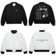 Stussy x NK 聯名款Logo刺繡雙面穿棒球棉服夾克外套男女同款 男女同款