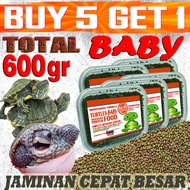 PAKAN BAYI KURA-KURA AIR BRAZIL RES CST AST ALIGATOR PELET SMALL BABY TURTLE FOOD ANAKAN KURA AMBON