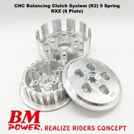 BM Power CNC Aluminium Billet Balancing Racing Clutch System (R2) Yamaha RXZ 6 Clutch Plates