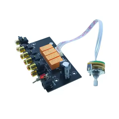 NEW hifi audio 4 pairs RCA input Source Selector Signal Selector Switching For Preamp Power Amplifie