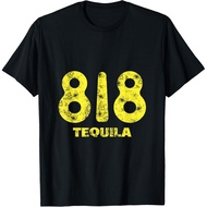 Funny Drinking Design 818 Tequila Wine Lover Grunge Men T-Shirt