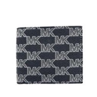 【W小舖】MICHAEL KORS MK 黑色織布材質 男夾 短夾 皮夾 錢包~M93740