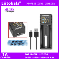 Liitokala Lii-100 3.7V 1.2V 3.2V 3.85V 18650 18350 18500 14500 26650 AA AAA NiMH Lithium-Battery Charger