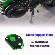 For KAWASAKI Z900/800/650/300/250/Z900RS NINJA 400 650 ER6N ER6F Kickstand Foot Side Pad Support Pla