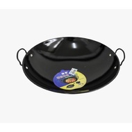 Kuali Hitam Viral Original Ridged Iron Wok Enamel Wok Kwali Hitam Kuali Besi Kuali Viral Non Stick