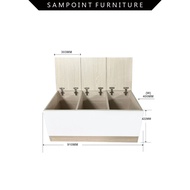 SamPoint Multifunction Folding Stool Storage Box Furniture Chair Foldable Home Footrest Chair Bench 