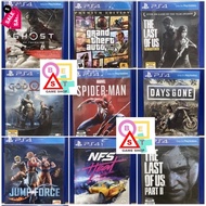 (มือ2 ถูก) Ghost of Tsushima / GTA V / God of war 4 / Days gone / Jump Force / The last of us 1 , 2 / Nfs Heat PS4 #เกม #แผ่นเกม  #แผ่นเกมคอม #แผ่นเกม PS  #ตลับเกม #xbox