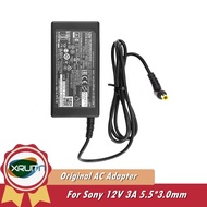 Genuine AC-UES1230 12V 3A AC-UES1230M AC Power Adapter Charger For Sony AG-UX180MC AG-DVX200MC BRCZ7