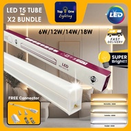 [SIRIM] Premium LED T5 Tube Light Lamp Bulb Complete Set Celling Light Energy saving Long Tube 1ft/ 