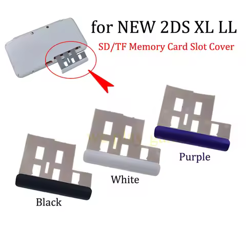 1-10 PCS Replacement SD/TF Memory Card Slot Cover For NEW 2DS LL XL Console Game Card Slot Cover Rep
