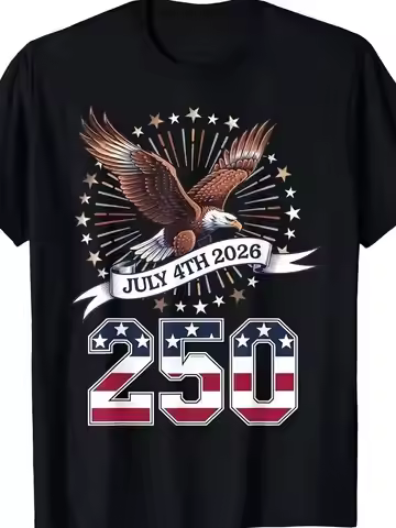 250th Anniversary Of USA 1776-2026 Patriotic T-Shirt - 250 Years Heritage With July 4th Date, Unisex
