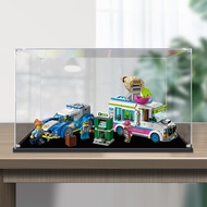 Transparent Transparent Display Box Acrylic Display Box Suitable for Lego 60314 Pursuit Ice Cream Tr