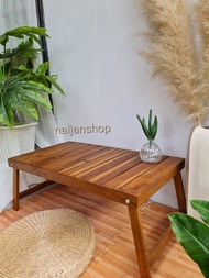โต๊ะพับ โต๊ะญี่ปุ่น โต๊ะไม้ โต๊ะนั่งพื้น ขนาด ลึก 40 ยาว 70 สูง 30 เซนติเมตร