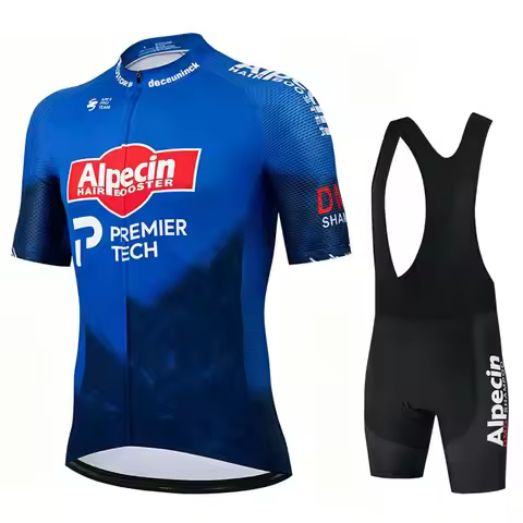 Alpecin Pro Cycling Jersey Sets Men Bib Shorts Bicycle Short Sleeve Bicicleta Clothing Bike Maillot 