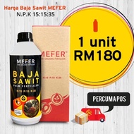 BAJA SAWIT MEFER NPK 15:15:35 [FREE POSTAGE] 1L UNTUK 5 EKAR BERATKAN BUAH DENGAN SEMBURAN