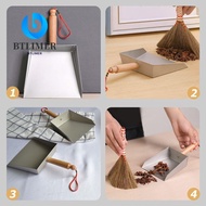 BTLIMER Household Dustpan, Silver Desktop Cleaning Dustpan,  Stainless Steel Spade Home