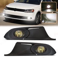 Led Light For VW Volkswagen Jetta 6 A6 MK6 2011 2012 2013 2014 Fog Lamps Driving Daylight With Wire 