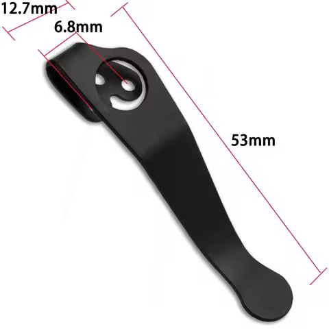 Titanium Pocket Clip Knife Deep Carry Pocket Clip Back Clamp For Spyderco Paramilitary 2/Para 3/Mani