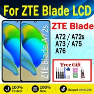 Original ZTE Blade A72 A72s A73 A75 A76 4G 5G LCD Display Touch Screen With Frame Replacement