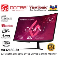 VIEWSONIC 32" VX3218C-2K QHD@165HZ /34" VX3418C-2K UWQHD @180Hz LED CURVED GAMING LCD MONITOR (1MS, 