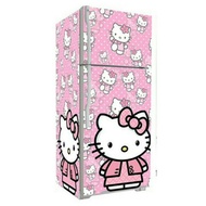 ✿❐♞2 Door / 1 Hello Kitty Character Pattern Waterproof Vinyl Refrigerator Sticker for Decoration