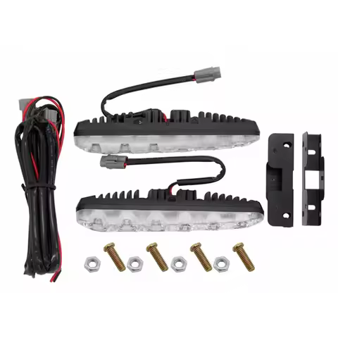 2Pcs/set LED Auto Daytime Running Light 6SMD Hight Power LED Universal Car DRL Auto Lamp DRL Auxilia