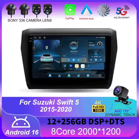 For Suzuki Swift 5 2016 - 2020 Car Radio Multimedia Video Player Navigation stereo GPS Android 16