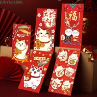 JUNYUE88WL Lucky Cat Red Envelope, Rectangular Colorful Lucky Money Bag, Universal Thickened Antiqui