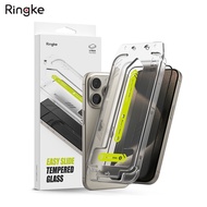 Dán cường lực kèm khung dán RINGKE Easy Slide Tempered Glass cho iPhone 15 Pro Max bộ 2 miếng