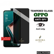 Tempered Glass Anti Spy Oppo F1 F1f F1s F1fw F3 F5 F5 Youth F7 Youth F9 F9 Pro F11 F11 Pro F15 F17 F