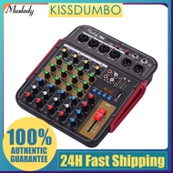 【Kiss】Muslady TM4 Digital 4-Channel Audio Mixer Mixing Console Built-in 48V Phantom Power with BT Fu