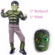 Muscle Hulk The Mask Costume Boys Cosplay Kids Clothes Carnival Fantasy