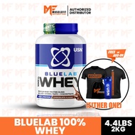 USN BlueLab 100% Whey Protein 2kg + Free Gift - Makanan Tambahan Whey Protin