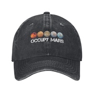 Space X Ouccpy Mars Elon Musk Versatile Adjustable Denim Hat With Classic Design