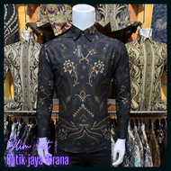 Batik Pria Slimfit Mewah Seno Lasem Batik Pria Modern 2023 Mewah Batik Pria Dewasa Baju Batik Pria L