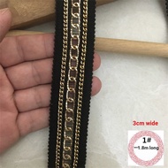 Tyk Chain Lace Clothes Cuffs Clothing Decoration Pants Seam Decoration Belt Side Collar Hemming Stri