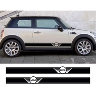 (Ready Stock) S872# 2pcs For Mini Cooper Car Side Body Vinyl Decal Sticker