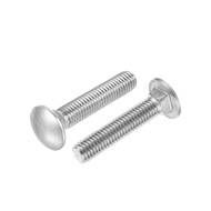 [M6x25mm] GI/Zinc Carriage Bolt (DIN603) Bolt Skru Pagar